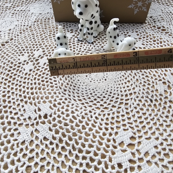 Pier 1 Dalmatian Dog Art Glass- White and Black Used - Picture 8 of 15